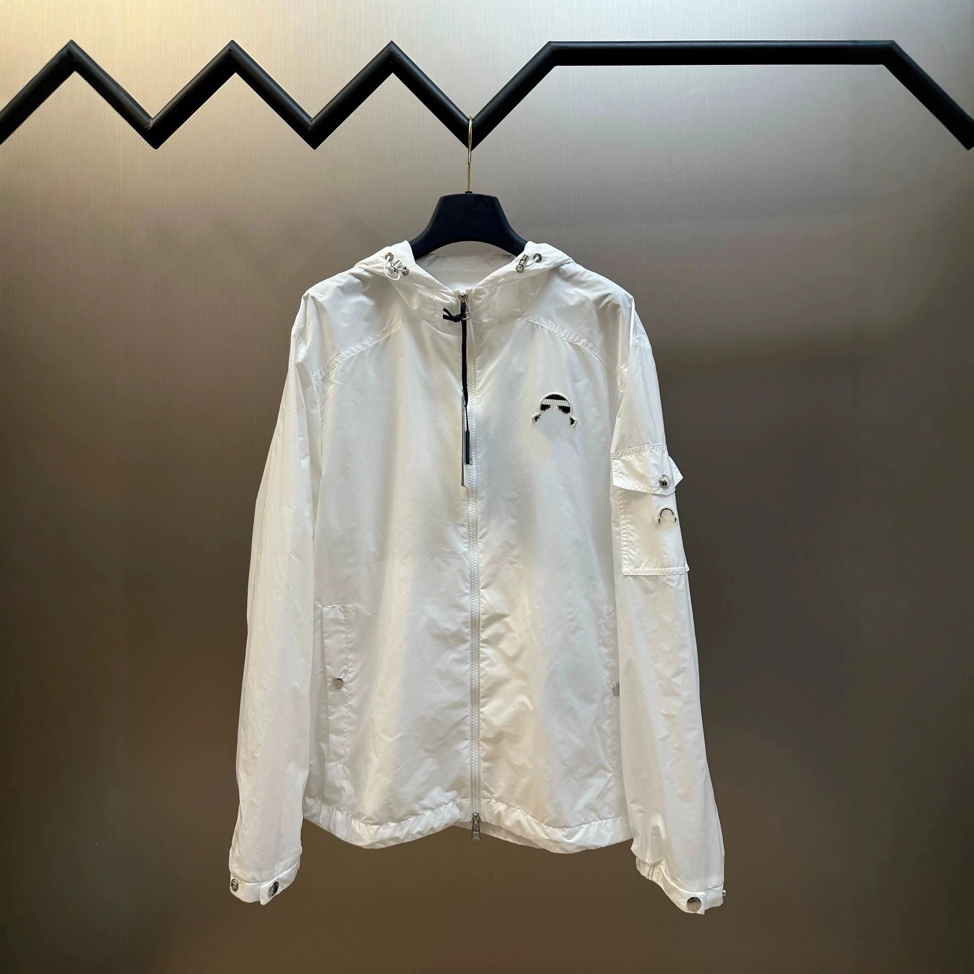 Hooded Drawstring Sun-Protection Jacket