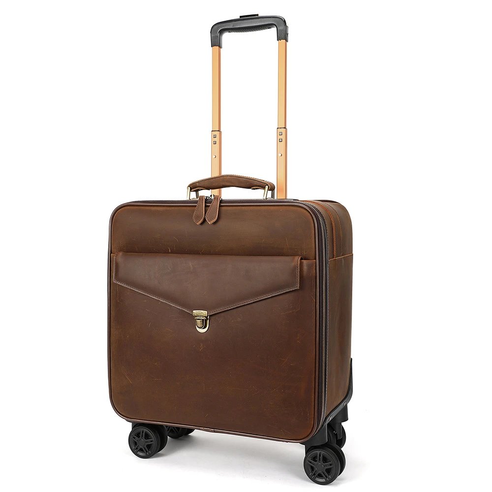 Rolling Laptop Briefcase Black Travel Bag Suitcase