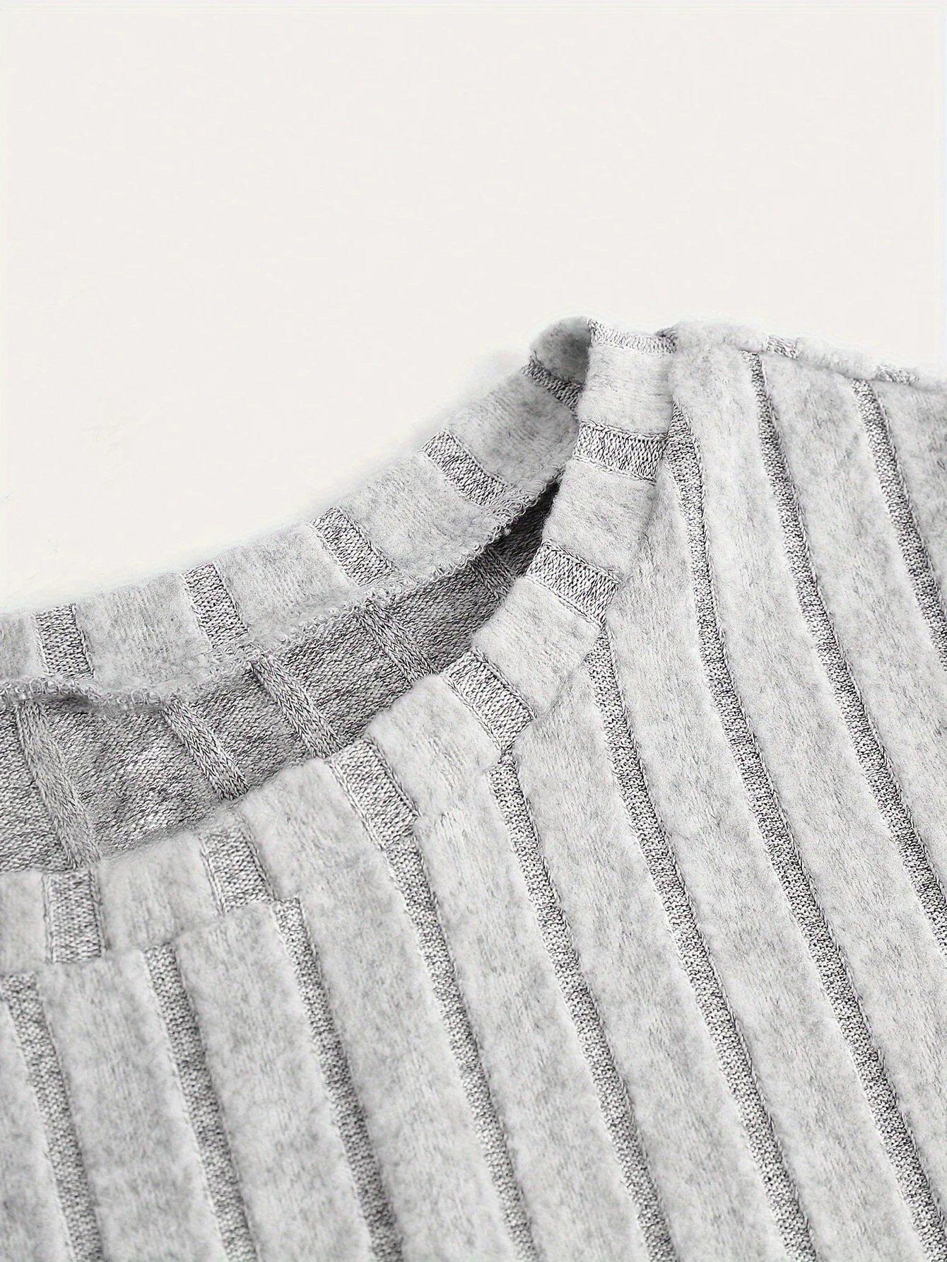 Design Ribbed Two-Piece Set Gray - 6
