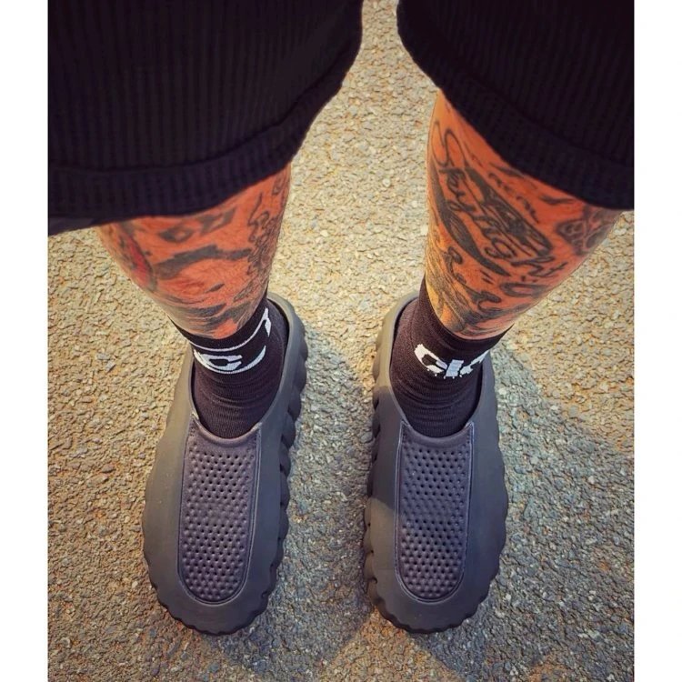 Mind 001 White Perforated Slip-On Sneakers