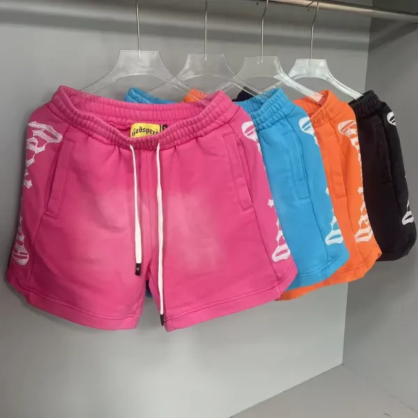 Godspeed Embroidered Sweatshorts Pink Shorts - 1