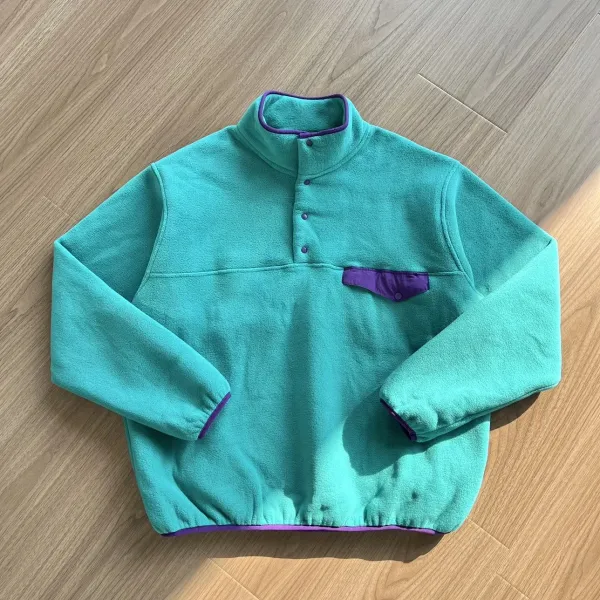 Patagonia Synchilla Snap-T Fleece Pullover Gray Tops - 43