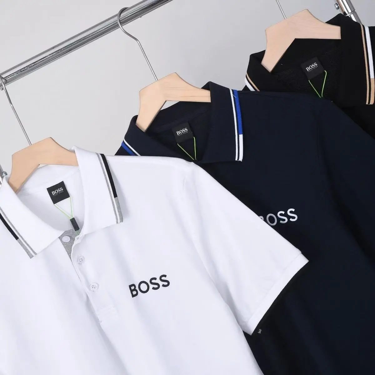 Hugo Boss Logo Polo Navy Blue Polo Shirt - 2