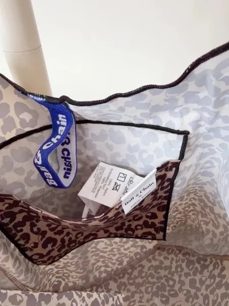 Hello Kitty Leopard Print Tote Bag with Embroidered Character and Charm - 27