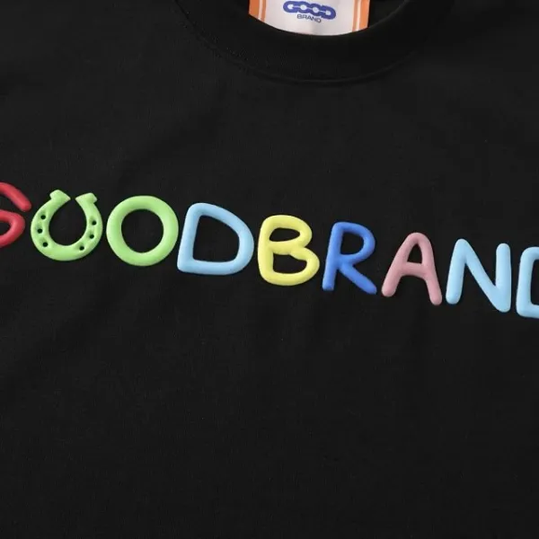 GOOD BRAND Rainbow Logo Graphic T-Shirt Black - 15