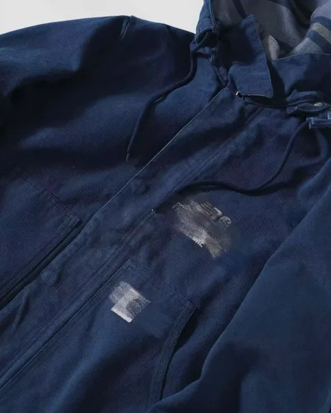 Carhartt Work In Progress Hooded Jacket Navy Blue Outerwear - 7