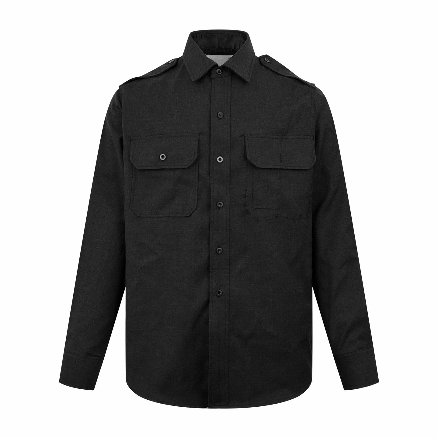 Design Utility Shirt Black Tops Shirt - 3