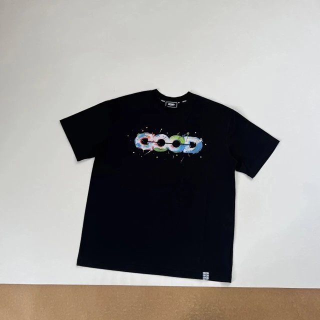 Design COOGI World Map Print Black T-Shirt T-Shirts - 19