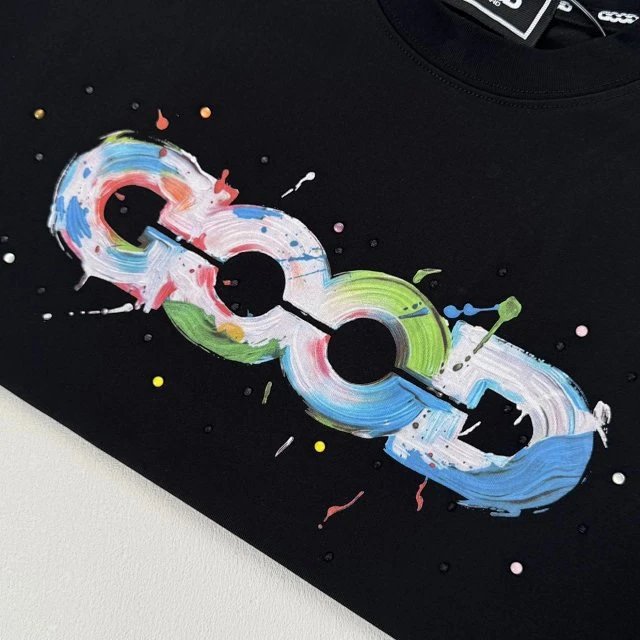 Design COOGI World Map Print Black T-Shirt T-Shirts - 23