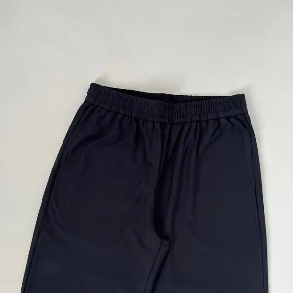 Design Wide-Leg Relaxed Fit Navy Pants - 14