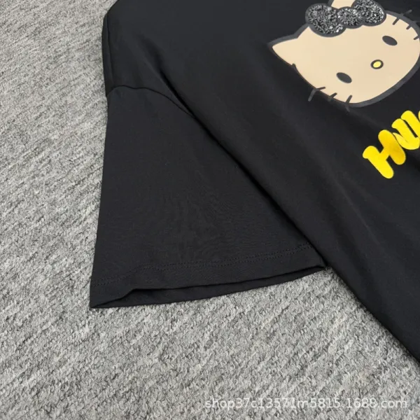 Hello Kitty Graphic Print White Oversized T-Shirt - 14