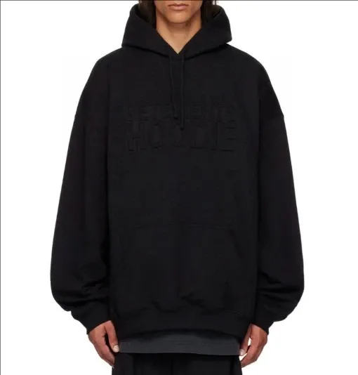 Vetements Hoodie Black - 1