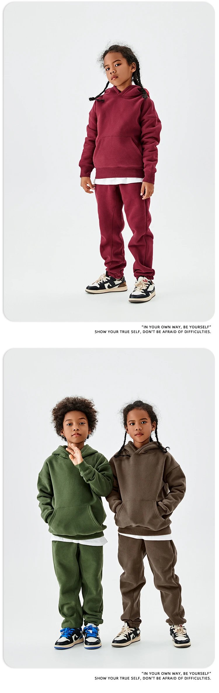 Essentials Oversized Hoodie and Sweatpants Set Yellow Kids - 23