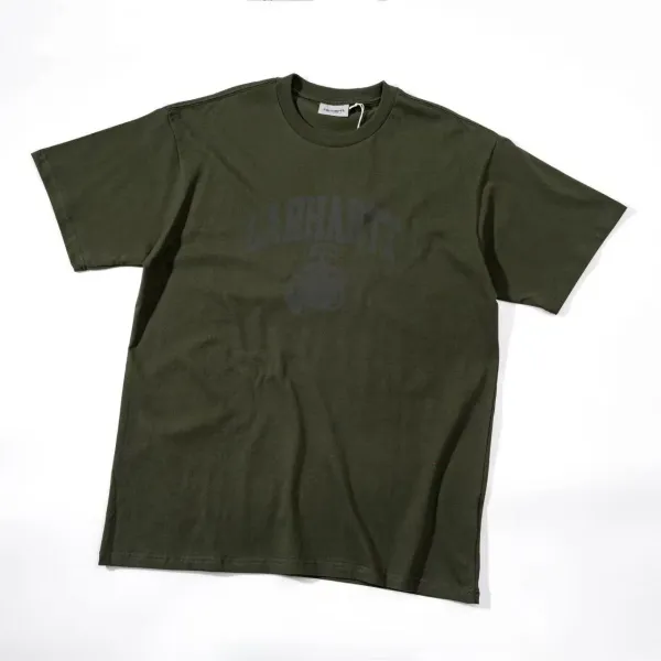 Carhartt Work In Progress Carhartt WIP Arch Logo T-Shirt Army Green T-Shirt T-Shirts - 1