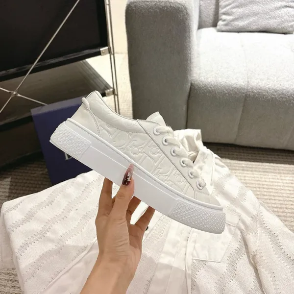 Dior B23 Oblique Embroidered Navy Sneakers - 21