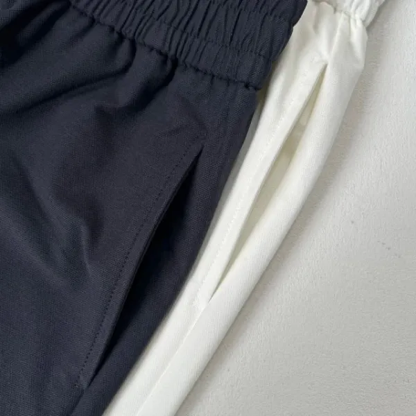 Design Wide-Leg Relaxed Fit Navy Pants - 21