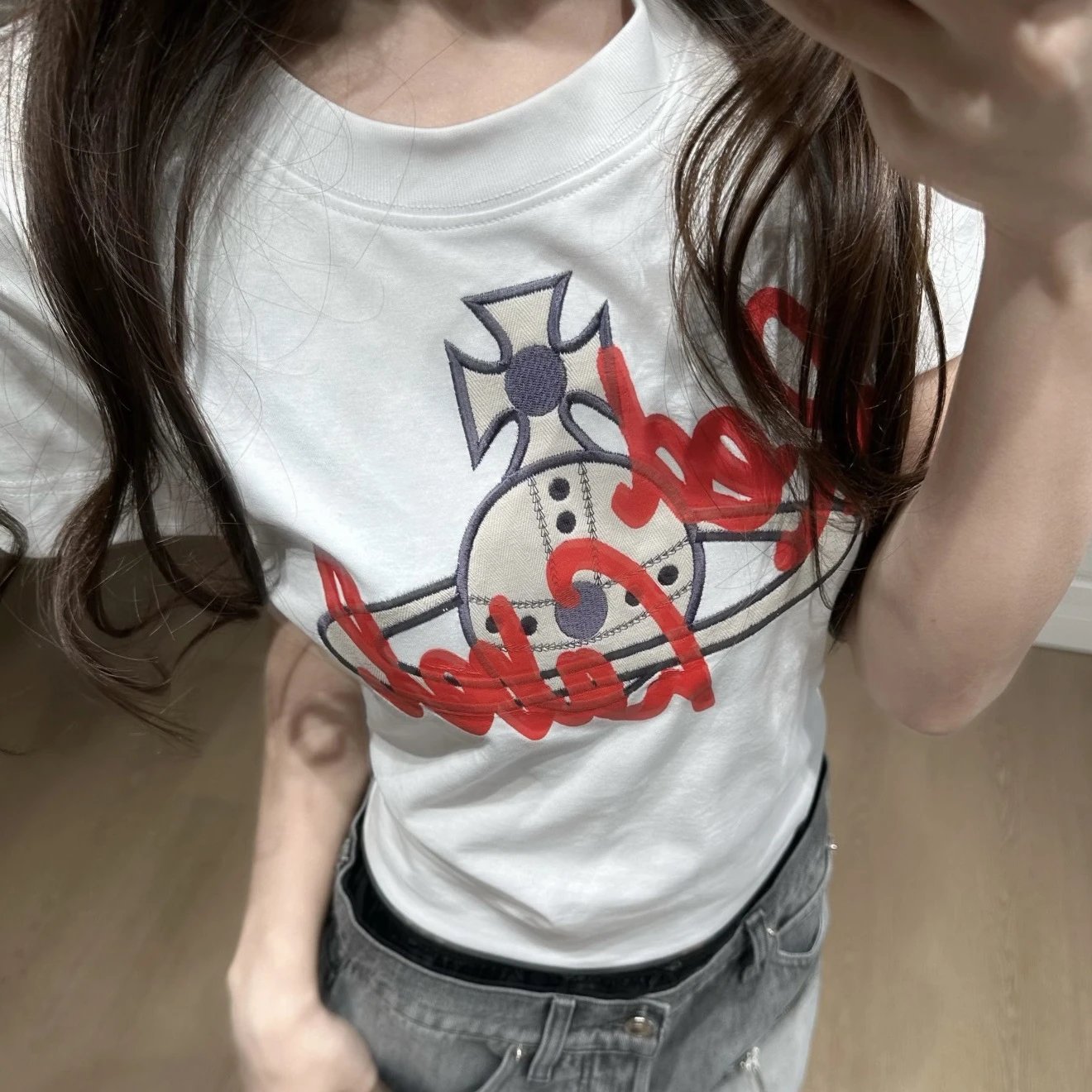 Vivienne Westwood Red Label Blue Graphic Print T-Shirt