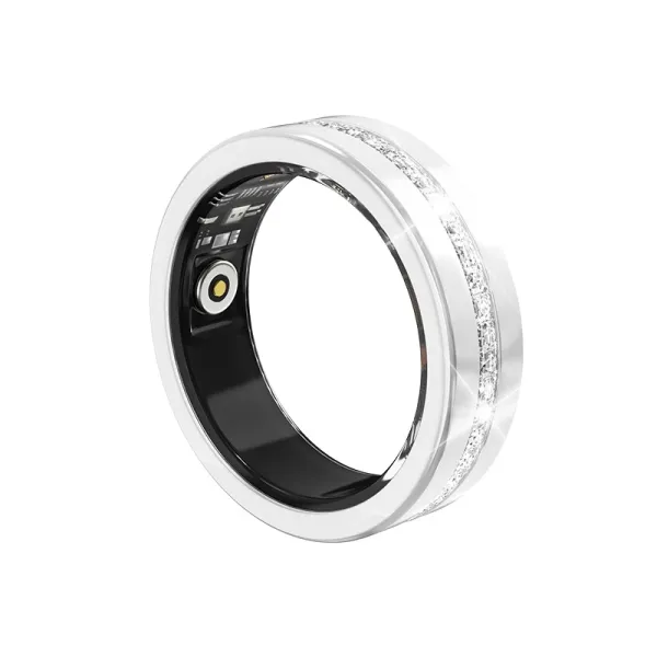 Design Smart Ring with Crystal Accents Rose Gold Smart Ring Jewelry - 28
