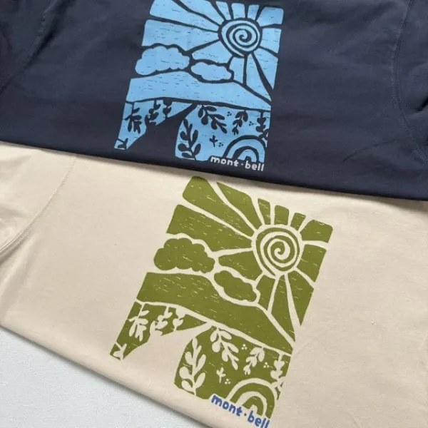 Design Sunscape Graphic Long-Sleeve T-Shirt Navy Blue - 21