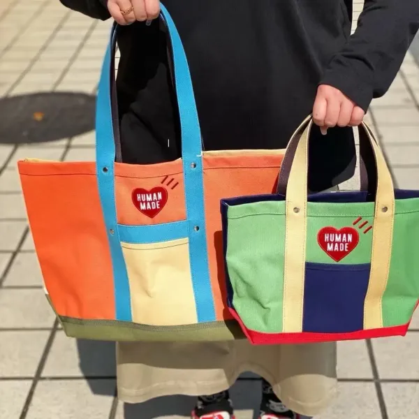 Human Made Colorblock Tote Bag Multicolor Handbag - 4