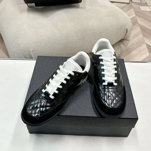 Chanel Tennis Classic Quilted White Sneakers - 5