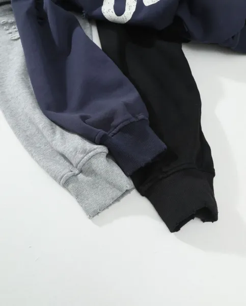 Design 05 Distressed Graphic Hoodie Gray - 11