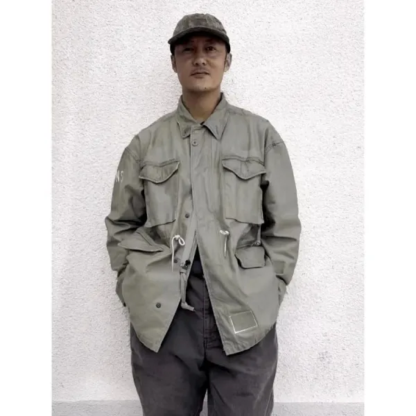 Carhartt Work In Progress M-65 Field Jacket Olive Green Jacket Outerwear - 5