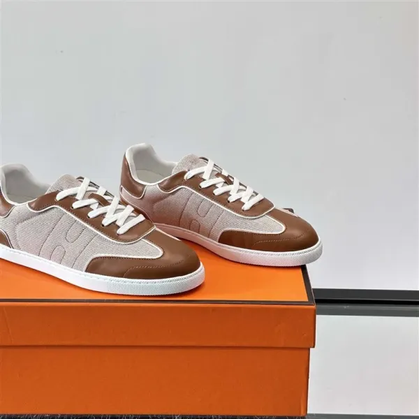 Hermès Oran Sneakers White with Gum Sole Sneakers - 14