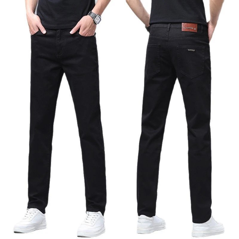 Chrome Hearts Denim Jeans White Black Classic Straight Fit