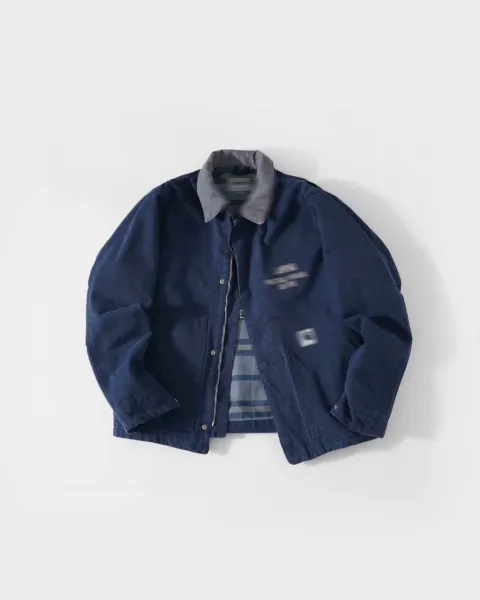 Carhartt Work In Progress Hooded Jacket Navy Blue Outerwear - 4