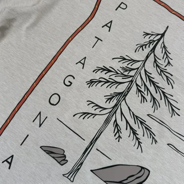 Patagonia Graphic Tee Beige with Tree Print T-Shirt - 17