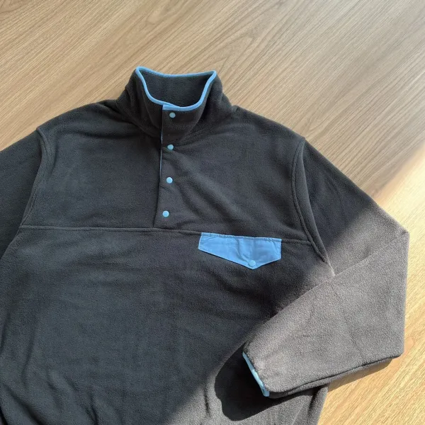 Patagonia Synchilla Snap-T Fleece Pullover Gray Tops - 30