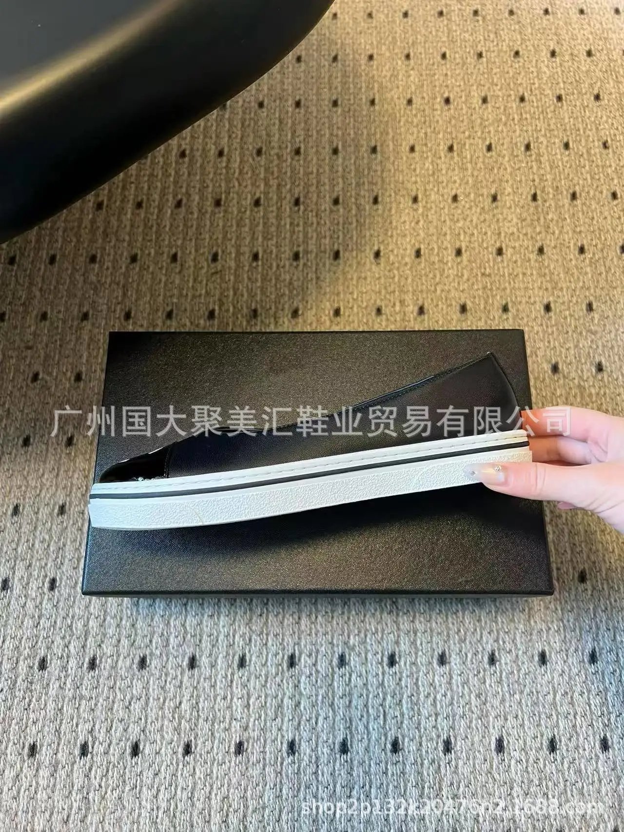 Chanel Two-Tone Cap-Toe Ballet Flats White and Black Casual Shoes - 20