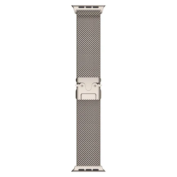 Apple Milanese Loop Watch Band Black and Silver Smartwatch Strap Smartwatches - 21
