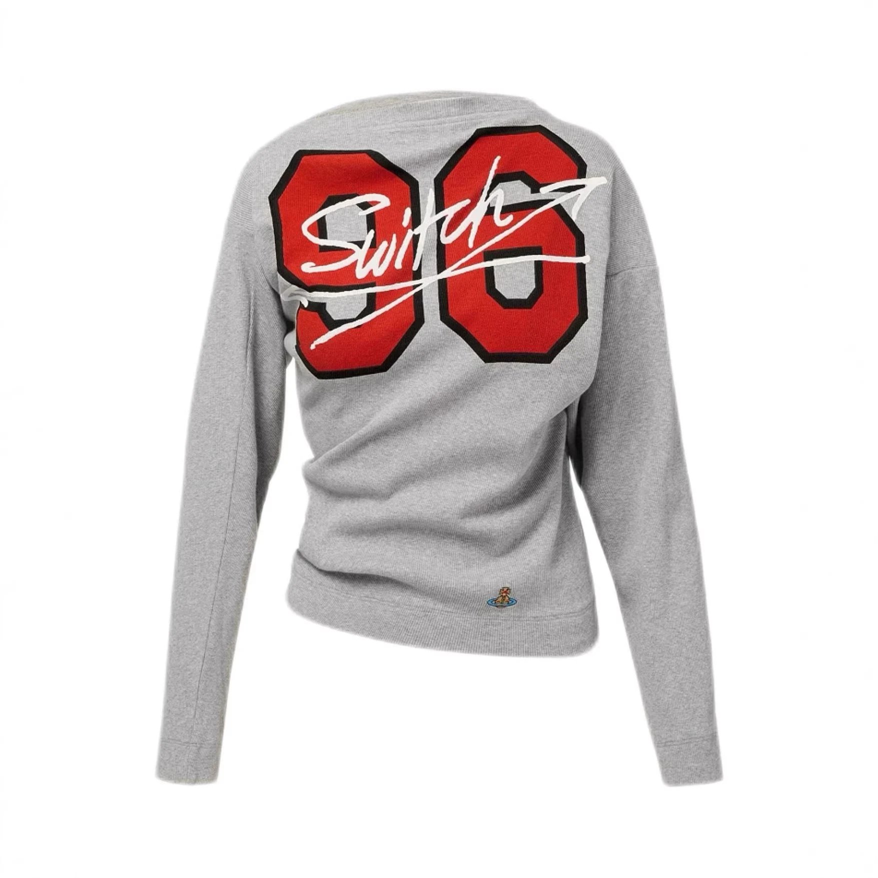 Vivienne Westwood 96 Red Script White Knit Sweater