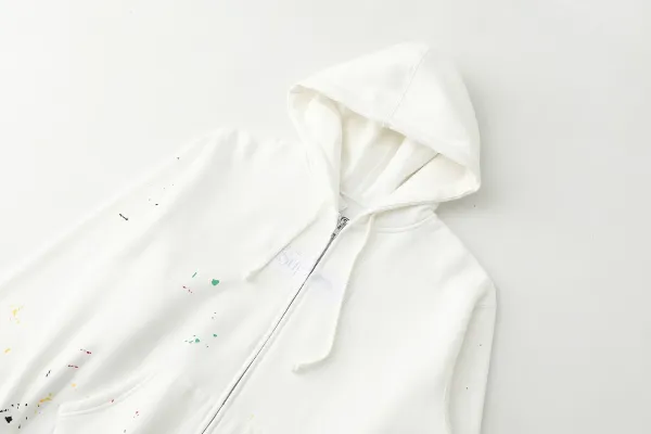 Supreme Paint Splatter Box Logo Zip-Up Hoodie Navy - 17
