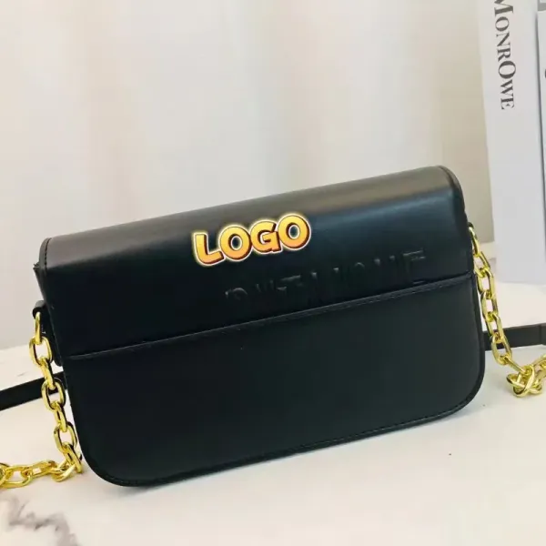 Dior Oblique Print Mini Chain Shoulder Bag Black - 9