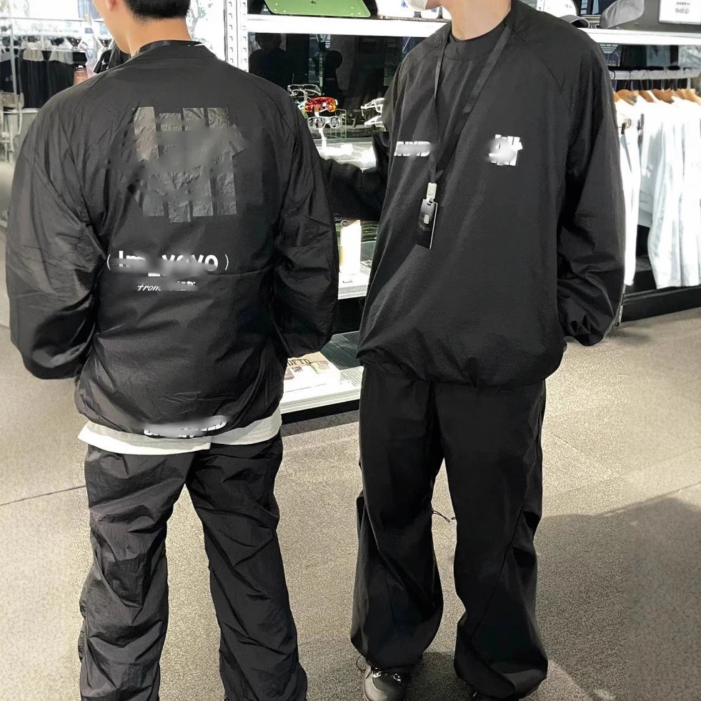 UNDEFEATED Black And Light Blue Windbreaker Jacket
