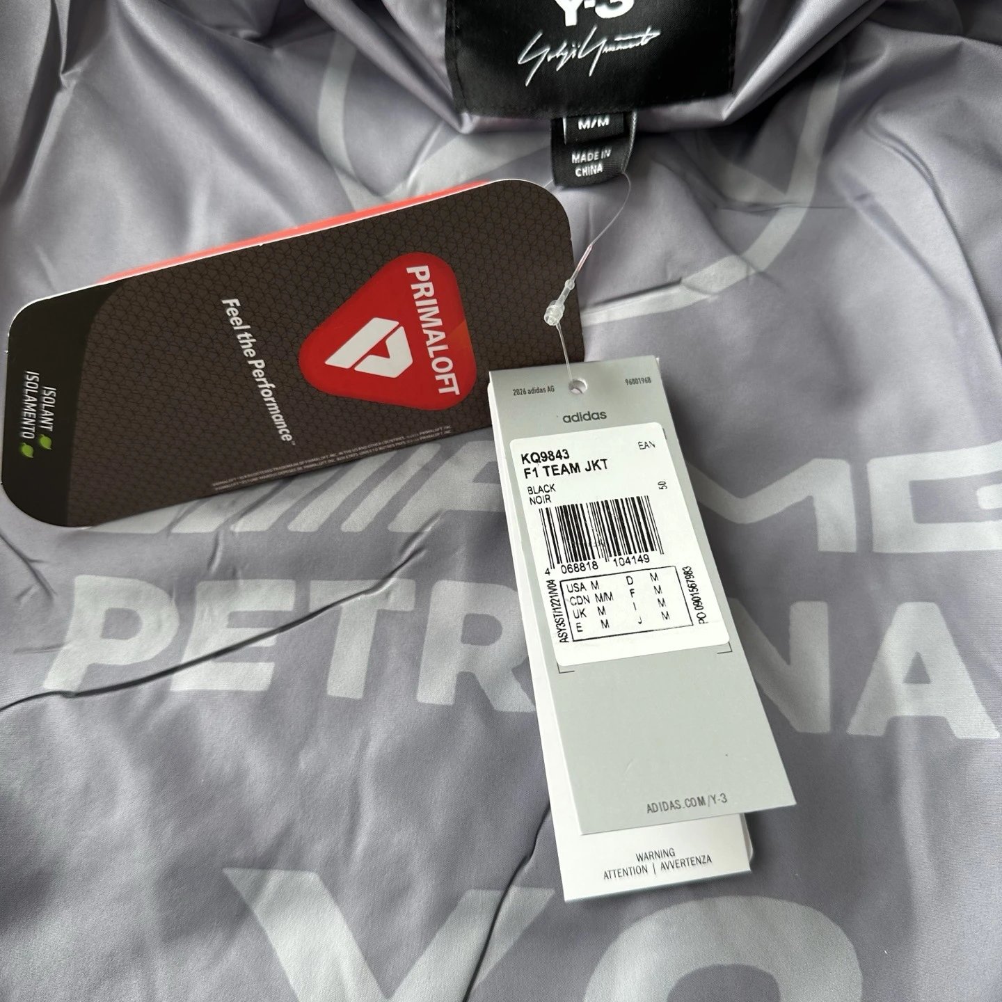 Adidas Y-3 Mercedes-AMG Petronas F1 Team Racing Jacket Black Outerwear - 16