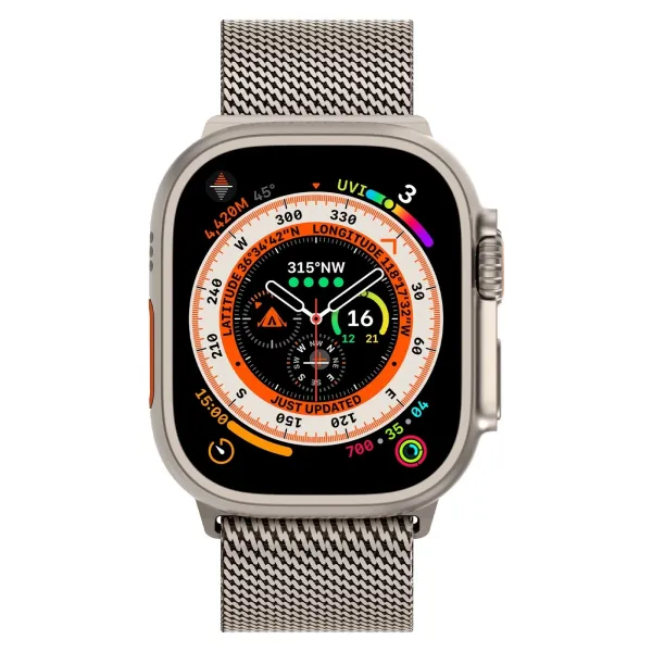 Apple Milanese Loop Watch Band Black and Silver Smartwatch Strap Smartwatches - 30