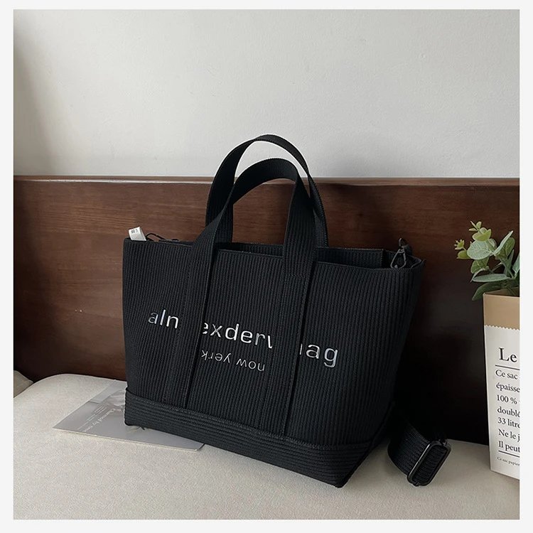Design Luyuqianduo Mini Tote Bag Black Handbag Handbags - 15
