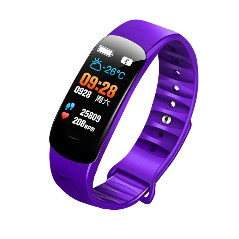 Design Fitness Tracker Purple Smart Band