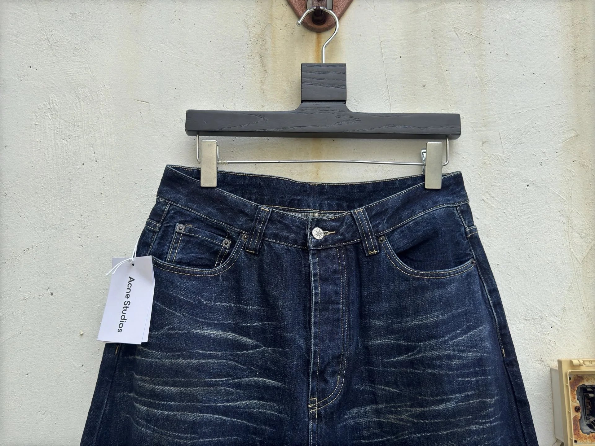 Denim Tears Distressed Print Wide-Leg Jeans Multicolor - 40