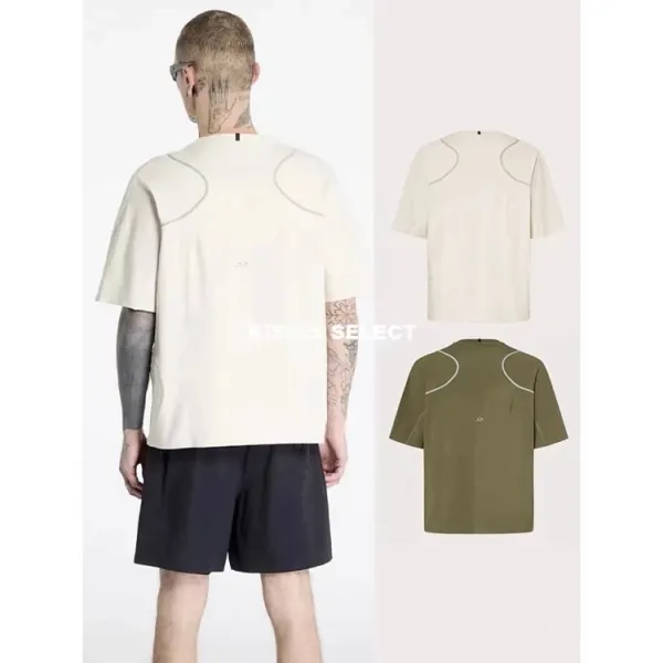 Oakley Performance T-Shirt Olive with Reflective Seams - 6