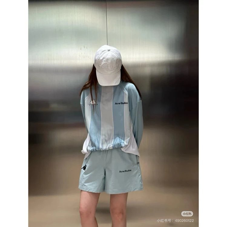 Acne Studios Gradient Print Long-Sleeve Top Light Blue - 14