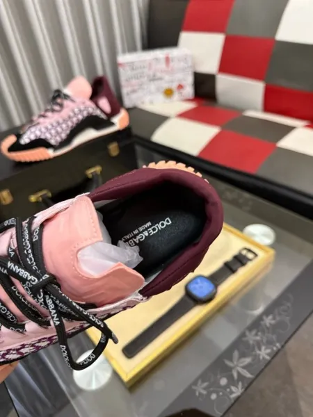 Dolce & Gabbana Sneakers Beige Pink Multicolor Sneakers - 5