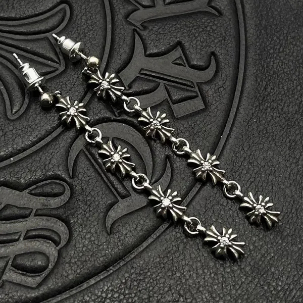 Chrome Hearts Maltese Cross Stud Earrings Gold - 18
