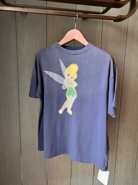 Design Disney Tinker Bell Graphic Oversized T-Shirt Blue T-Shirts - 11