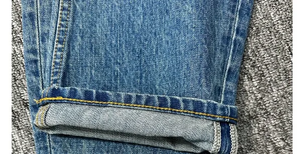 Design High-Waisted Distressed Button-Fly Jeans Blue - 31