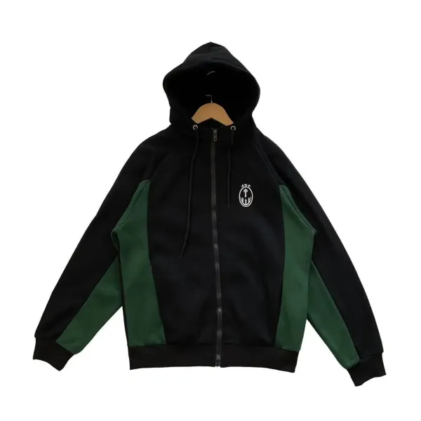 Design Track Jacket Black with Red Arrow Motif Outerwear - 46